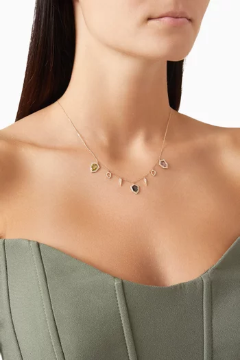 Spring Rosette Necklace in 18kt Yellow Gold