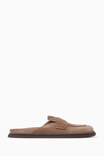 Sydney Loafer Mules in Suede