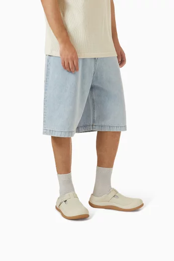 حذاء سكويش مفتوح من الخلف جلد