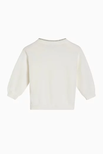 Embellished-trim Cardigan in Knit