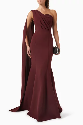 One-shoulder Gown
