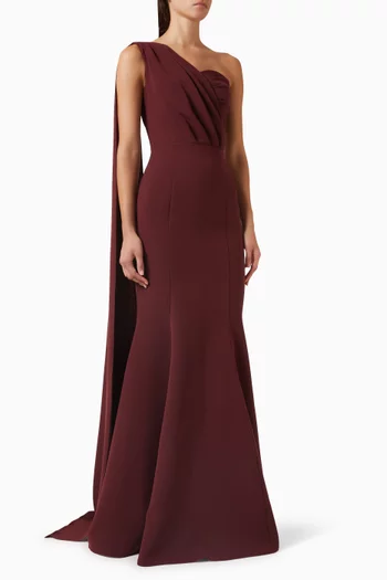 One-shoulder Gown
