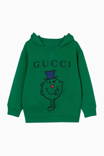 MR. MEN™-print Hoodie in Cotton-jersey