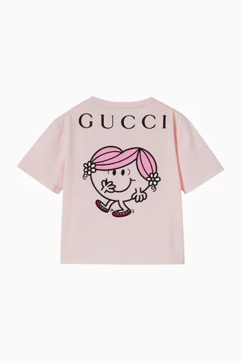 x MR. MEN™ LITTLE MISS™ Printed T-shirt in Cotton