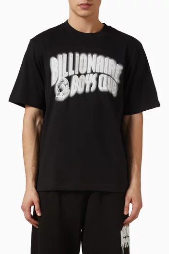 Distorted Arch-logo T-shirt in Cotton