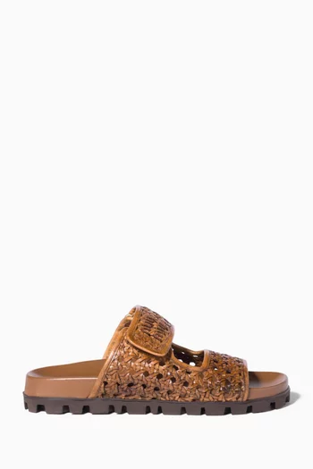 Sandals in Woven Leather