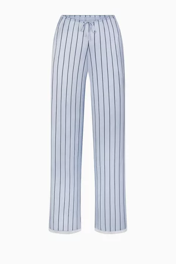 Woven Shine Sleep Lace Pants