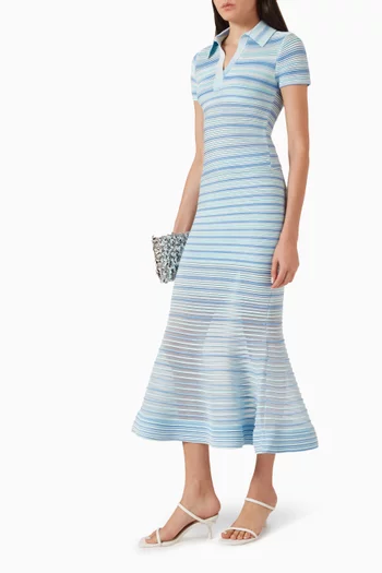 Sullivan Striped Skirt in Rayon Blend