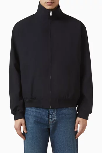 Zip Blouson Jacket in Wool