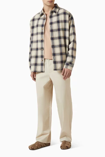 Plaid Overshirt in Cotton-blend