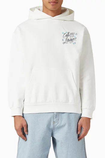 Airbrush Call My Lawyer Hoodie in Cotton-fleece
