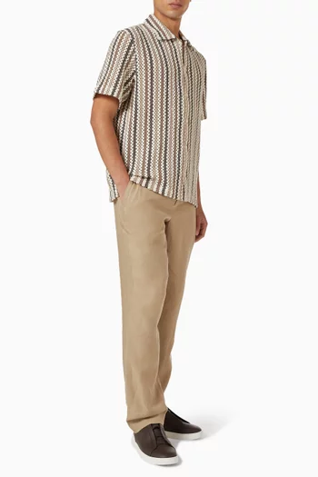 Beach Stripe Shirt in Cotton-blend