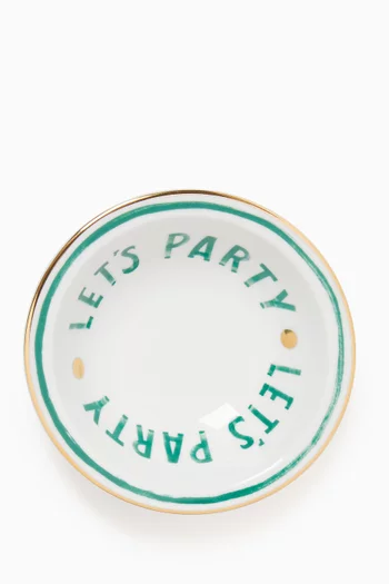 Let's Party Bowl in Porcelain
