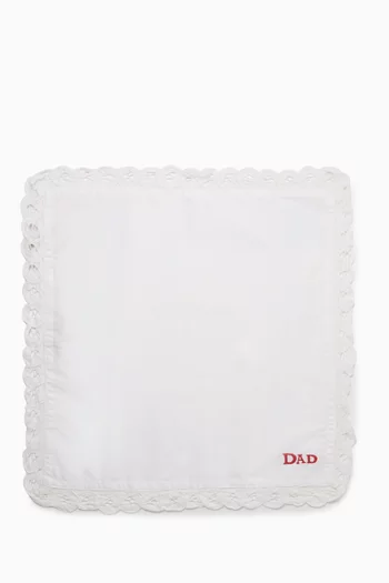 منديل مطرز بكلمة Dad قطن