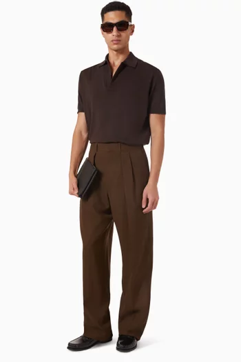 Pleated Pants in Wool