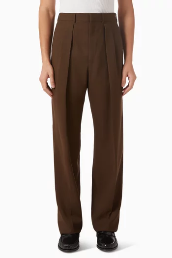 Pleated Pants in Wool