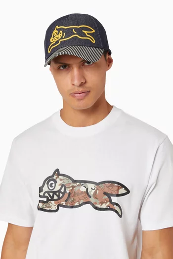 Running Dog Trucker Cap in Denim