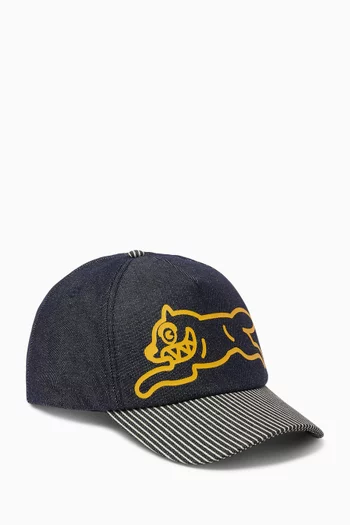 Running Dog Trucker Cap in Denim
