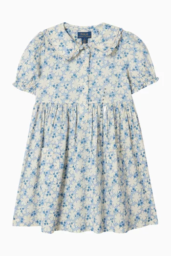 Floral-print Shirt Dress