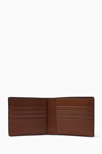 Hudson Logo-embossed Bifold Wallet & Passcase in Leather