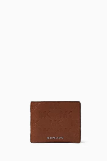 Hudson Logo-embossed Bifold Wallet & Passcase in Leather