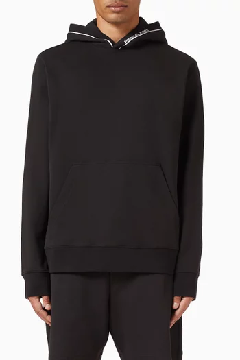 Logo Trim Hoodie in Cotton-blend