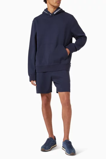 Logo Trim Hoodie in Cotton-blend
