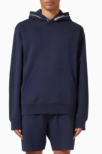 Logo Trim Hoodie in Cotton-blend