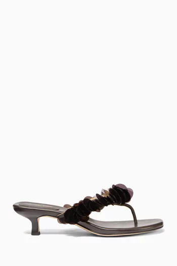 Loretta Sequin-embellished Sandals