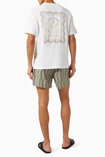 Dinis Box Wave T-shirt in Organic-cotton