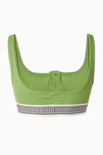 Ribbed Bralette in Cotton-jersey