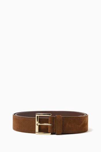 Buckle Belt in Suede