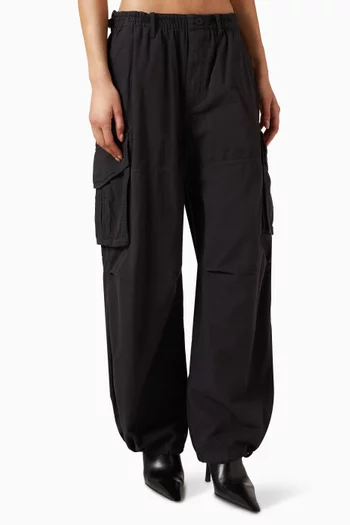 Mid-rise Cargo Pants in Cotton