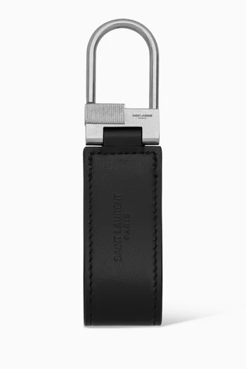 Tiny Cassandre Key Ring in Smooth Leather