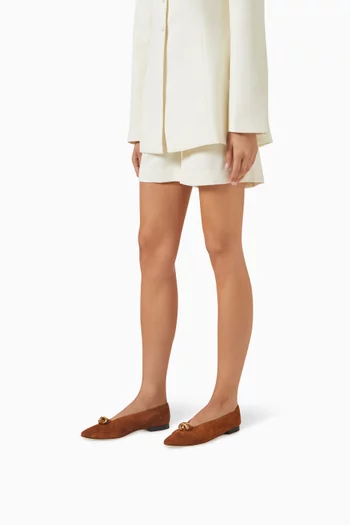 Margot Ballet Flats in Suede