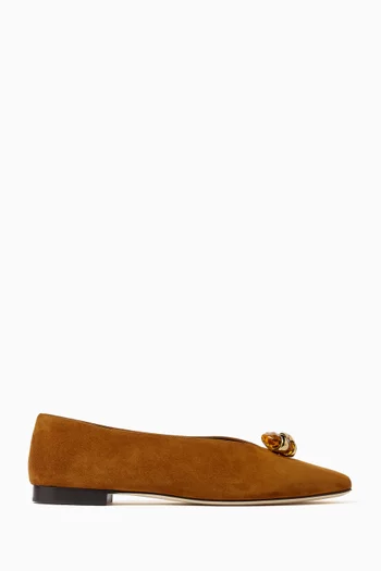 Margot Ballet Flats in Suede