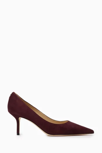 حذاء كلاسيك لوف بكعب 65 مم شمواه