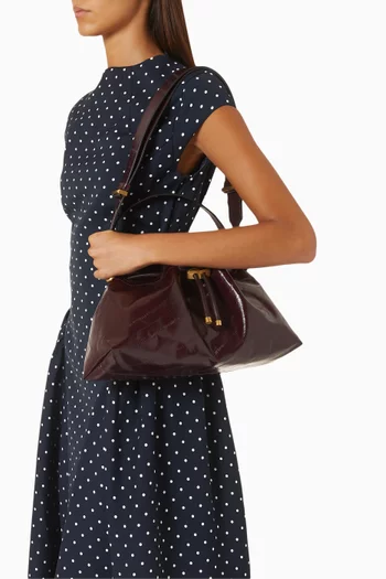 Medium Bon Bon Bucket Bag in Leather