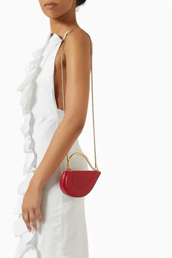 Mini Cuoricino Top-handle Bag in Calf Leather