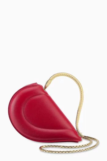 Mini Cuoricino Top-handle Bag in Calf Leather