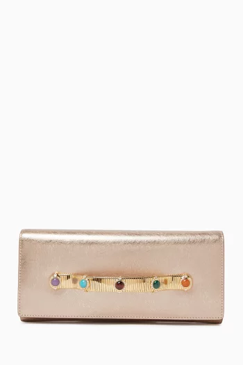 Tubogas Cabochon Clutch in Calf Leather