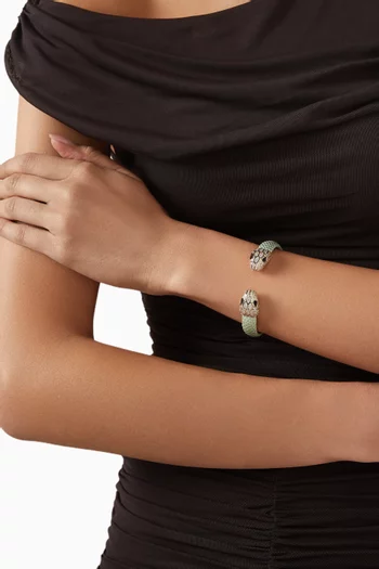 Serpenti Forever Bracelet in Leather