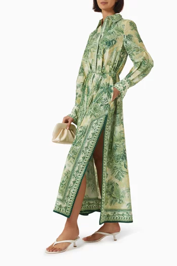 Sara Shirtdress in Cotton Blend