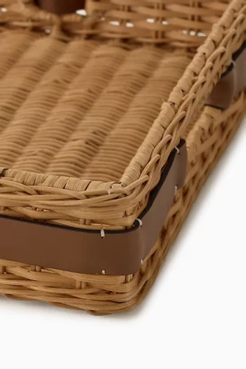 صينية بيلي بإبزيم وتصميم خوص