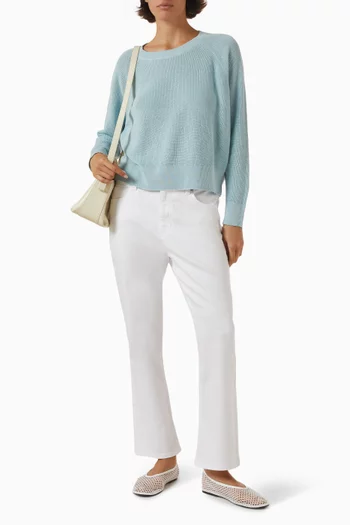 Crewneck Sweater in Organic Linen-blend
