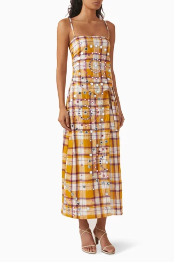 Symi Mirror-embellished Top & Skirt Set