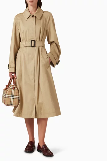 معطف إلينغهام بحزام قطن