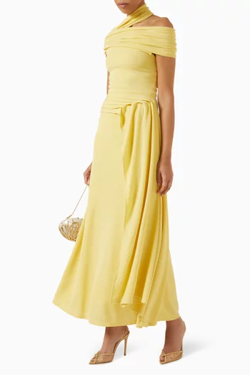 Asymmetric Pleated Dress