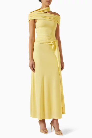 Asymmetric Pleated Dress