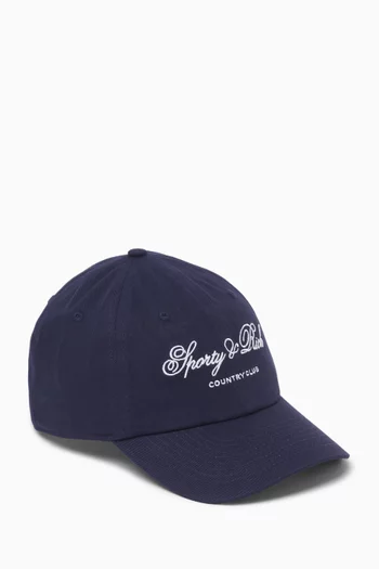 Club Script Hat in Cotton